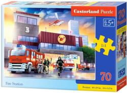 Castorland Puzzle Castorland din 70 de piese - Masina de pompieri (B-070121)