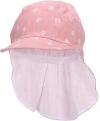 Sterntaler Pălărie cu gât din material textil și protecție UV 50+ Sterntaler - La puncte, 51 cm, 18-24 luni, roz (1422320-707)