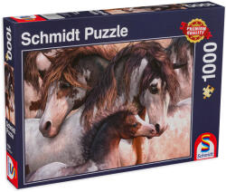 Schmidt Spiele Puzzle Schmidt din 1000 de piese - Familie de cai (57389)