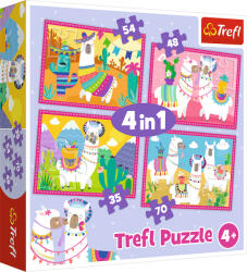 Trefl Puzzle Trefl 4 в 1 - Lame in vacanta (34322) Puzzle