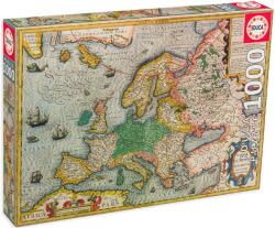 Educa Puzzle Educa din 1000 de piese - Harta Europei (EDU19624) Puzzle