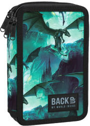 BackUP Penar cu rechizite BackUp EWi BackUp EW - Dragons, 3 fermoare (93571) Penar