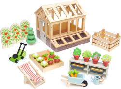 Tender Leaf Set de joacă din lemn Tender Leaf Toys - Seră și grădină (TL8371)