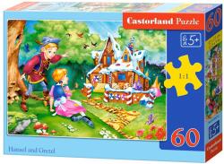 Castorland Puzzle Castorland din 60 de piese - Hansel si Gretel (В-066216)
