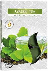 BISPOL Lumânări parfumate cu lumină de ceai Bispol Aura - Ceai verde, 6 bucăți (p15-83)
