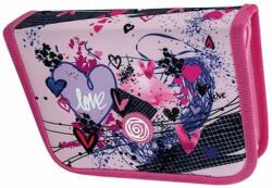 KAOS Maxi geantă școlară - Pink Love, 1 fermoar (51857)