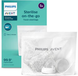 Philips Avent Plicurile pentru sterilizare la microunde Philips Avent - 5 buc (SCF297/05)