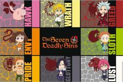 GB eye Poster maxi GB eye Animation: The Seven Deadly Sins - Chibi Sins (GBYDCO351)