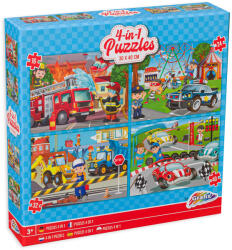 Grafix Puzzle Grafix 4 in 1 - Baietei
