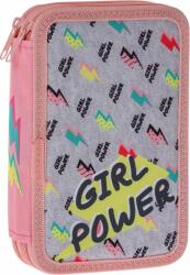 Play Penar școlar echipat Play - Girl Power, Cu 2 fermoare (101431) Penar
