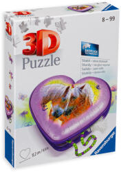 Ravensburger Puzzle 3D Ravensburger din 54 de piese - Cutie de bijuterii, inimă (11171)