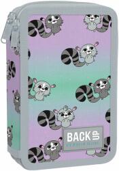 BackUP Penar școlar cu rechizite BackUp DW - Raccoons, 2 fermoar (93304) Penar