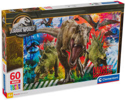 Clementoni Puzzle Clementoni din 60 XXL de piese - lumea jurasica (26456) Puzzle