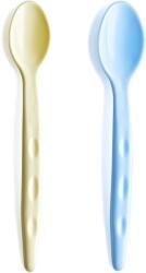 BabyJem Set de linguri de masă BabyJem - Albastru și galben, 2 buc (494) Set pentru masa bebelusi