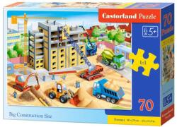 Castorland Puzzle Castorland din 70 de piese - Santier de constructii (B-070138)