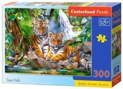 Castorland Puzzle Castorland din 300 de piese - Tigrii de lângă cascade (B-030385)