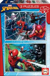 Educa Puzzle Educa din 2 x 100 de piese - Spider-man (EDU18101) Puzzle