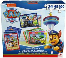 Spin Master Puzzle Spin Master 12 în 1 - PAW Patrol (1086727)