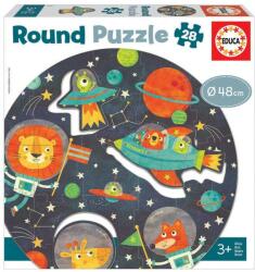 Educa Puzzle rotund Educa din 28 de piese - Cosmos (EDU18908) Puzzle