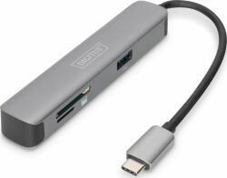 ASSMANN USB-C 5 porturi 4K 30Hz HDMI 2x USB3.0 microSD SD/MMC stație/replicator (DA-70891) (DA-70891)