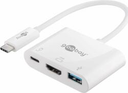 Goobay USB-C - HDMI / USB 3.0 / USB C Alb (62104) (62104)