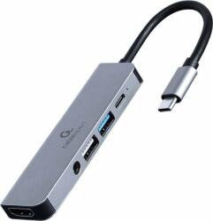 Gembird Adaptor/Replicator Gembird USB-C 5in1, PD, HDMI, Audio, USB 3.1, USB 2.0 (A-CM-COMBO5-02)