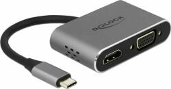 Delock Adaptor USB-C> HDMI / VGA / USB3.0 / XP 0, 12M Grau (64074)