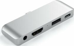 Satechi Hub tableta Satechi Aluminium Type-C Mobile Pro Hub, HDMI/Jack 3mm/USB-A/USB-C, Silver (ST-TCMPHS)