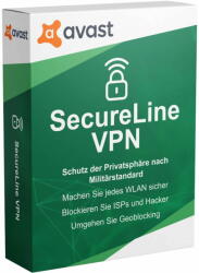 Avast SecureLine VPN 10 unități / 1 an (AVGSECVPN5D1J)
