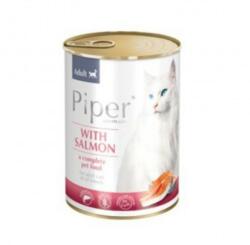 Dolina Noteci Hrana umeda pentru pisici, Piper Cat, carne de somon, Set 5 X 400 g