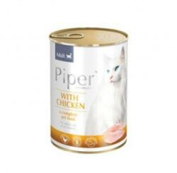 Dolina Noteci Hrana umeda pentru pisici, Piper Cat, carne de pui, Set 4 X 400 g