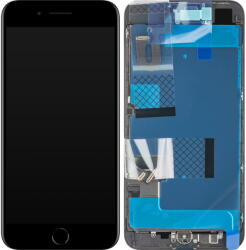 Apple Piese si componente Display cu Touchscreen Apple iPhone 8 Plus, cu Rama, Negru, Service Pack 661-09032 (661-10103) - pcone