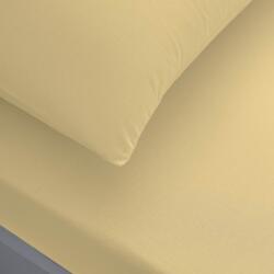 TAC Set cearșaf cu elastic și feță de pernă TAC - 100% bumbac, pentru 100 x 200 cm, galben (1000038856019) Lenjerie de pat