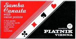 Piatnik Cărți de joc Samba Canasta, 3 pachete