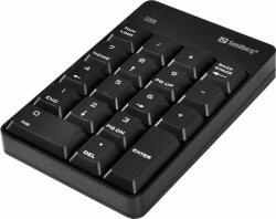 Sandberg Tastatură fără fir Sandberg Keypad 2 Negru SUA (630-05) (630-05)