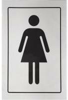  SB matrica öntapadós 12x8cm, "női WC" (3427136) (3427136)