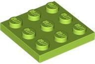 LEGO® 11212c34 - LEGO lime lap 3 x 3 méretű (11212c34)