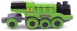 Bigjigs Toys Locomotiva electrica Flying Scotsman verde (DDBJT306) Trenulet