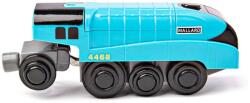 Bigjigs Toys Locomotiva electrica Mallard blue (DDBJT308) Trenulet