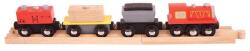 Bigjigs Toys Freight tren + șine (DDBJT182)