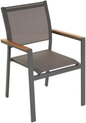 Garthen Kerti fém szék egymásra rakható antarcit (SC00249)