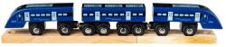 Bigjigs Toys High Speed 1 albastru (DDBJT475) Trenulet