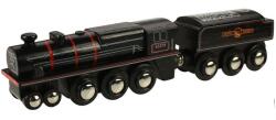 Bigjigs Toys Replica din lemn a locomotivei cu motor Black 5 (DDBJT454) Trenulet