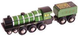 Bigjigs Toys Replica din lemn a locomotivei Flying Scotsman (DDBJT458) Trenulet