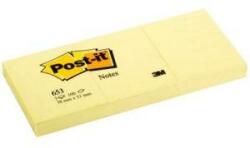 Post-it Carnet Notițe Post-it 653 20 Piese Pack Galben 100 Frunze 38 x 51 mm (36 Unități)