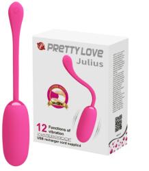 Pretty Love Ou Vibrator Julius 12 Moduri Vibratii, Silicon, USB, Roz