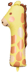 PartyDeco S. r. o 1. szám, fólia lufi, Zsiráf, 90 cm