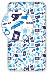 Rendőr Blue gumis lepedő 90x200 cm - lord