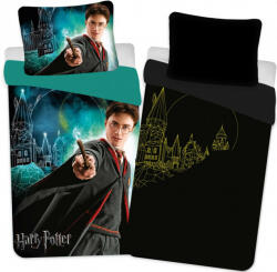 Harry Potter Sötétben világító ágyneműhuzat Castle 140×200cm, 70×90 cm - lord