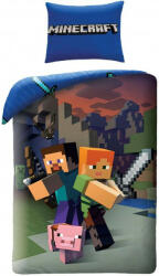 Minecraft ágyneműhuzat Steve and Alex 140×200cm, 70×90 cm - lord